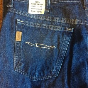 Texas Jeans-Flannel Lined-36/32 Inseam.